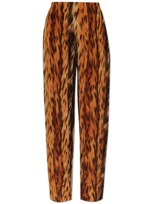 Balenciaga Balenciaga Silk Trousers, Women's, Orange