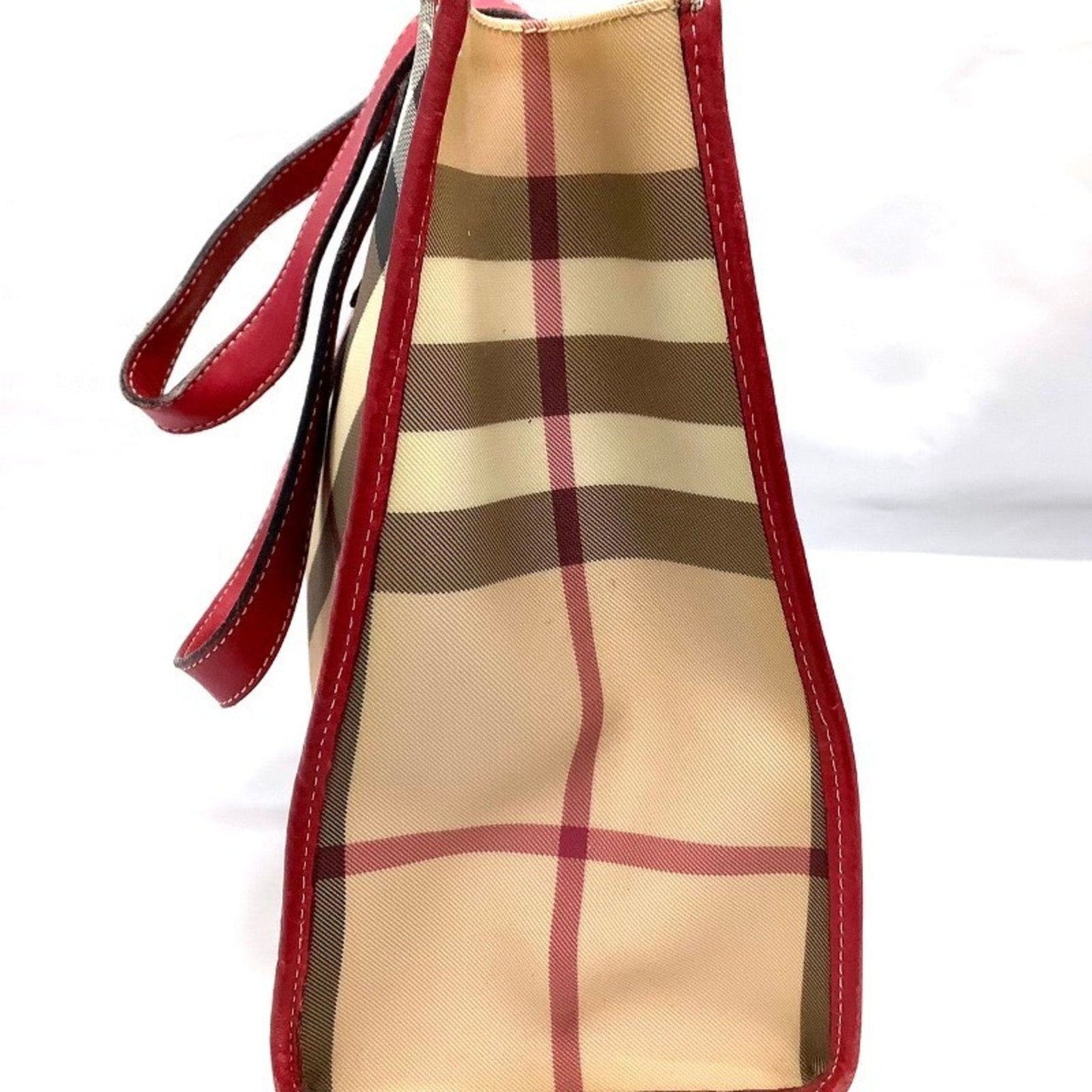 Burberry  Leather Canvas Tote Bag ()