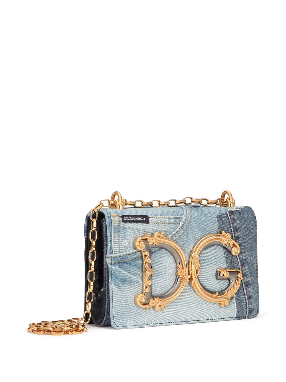 Dolce & Gabbana Women Dg Girls Patchwork Denim Bag