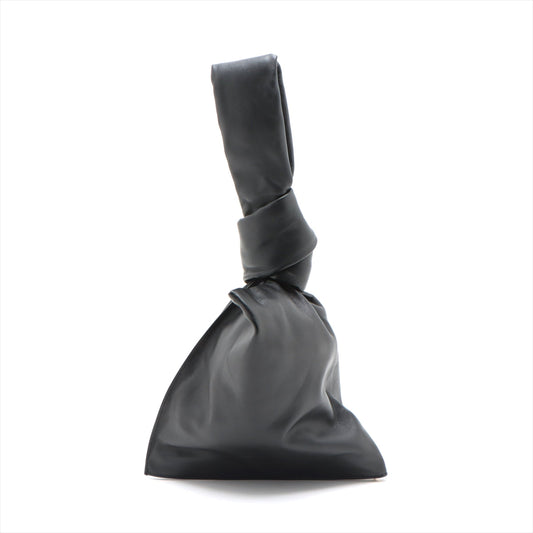 Bottega Veneta  Mini Twisted Leather Handbag Black