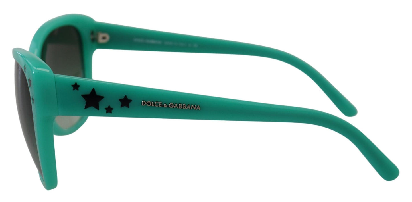 Dolce & Gabbana Green Stars Acetate Square Shades DG4124  Women's Sunglasses
