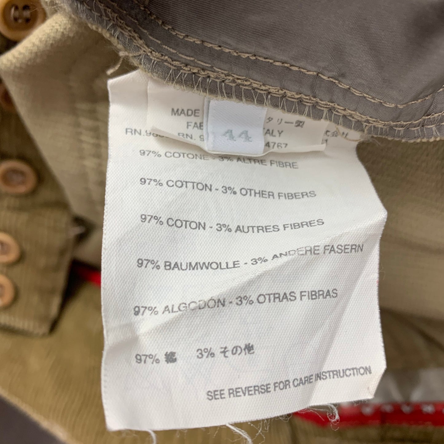 PRADA Size 8 Beige Cotton Blend Flat Front Casual Pants