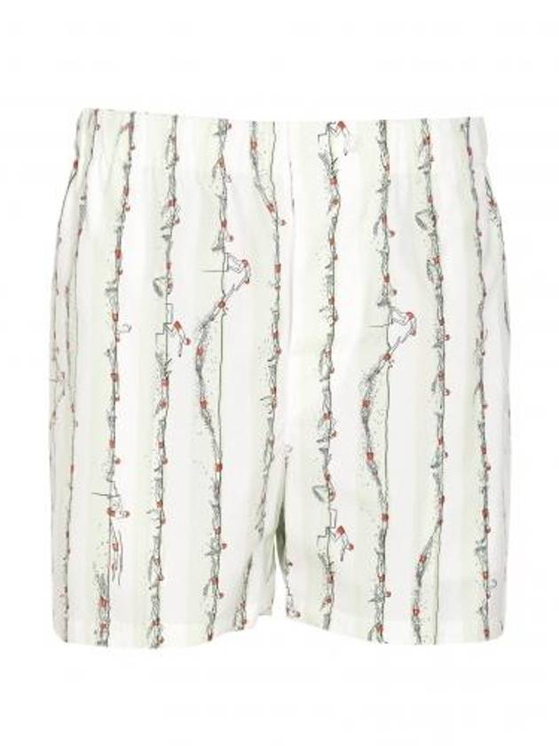 Bottega Veneta Print Cotton Shorts 761327 V3PX04681 B0011010161