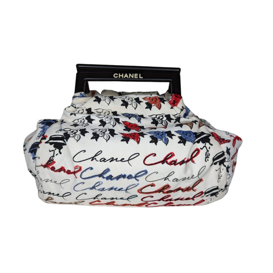 Chanel bag Vintage Velour Camellia Handle Bag