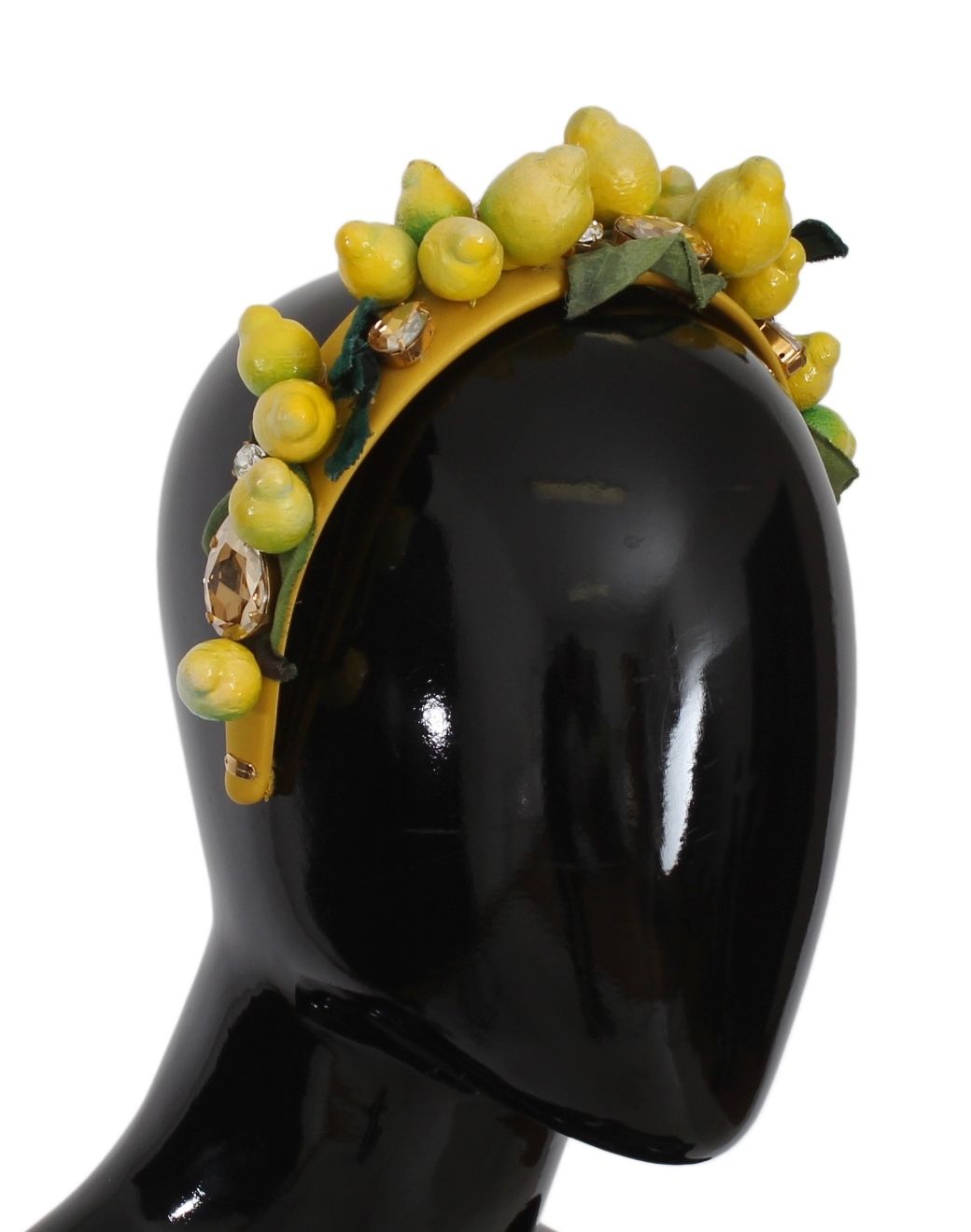 Dolce & Gabbana Yellow Lemons Sicily Crystal Diadem Tiara Women's Headband