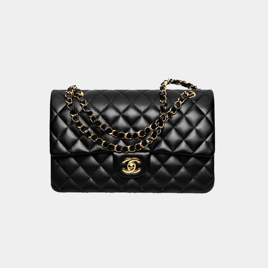 Chanel Classic Handbag Lambskin Black