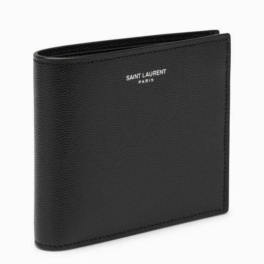 Saint Laurent Black Smooth Leather East/West Wallet Men
