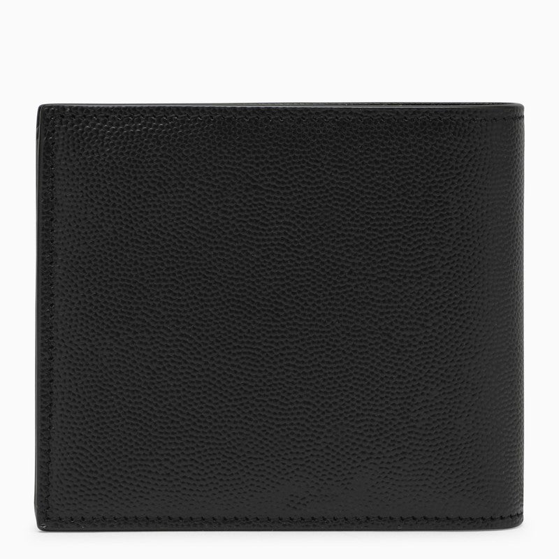 Saint Laurent Black Smooth Leather East/West Wallet Men