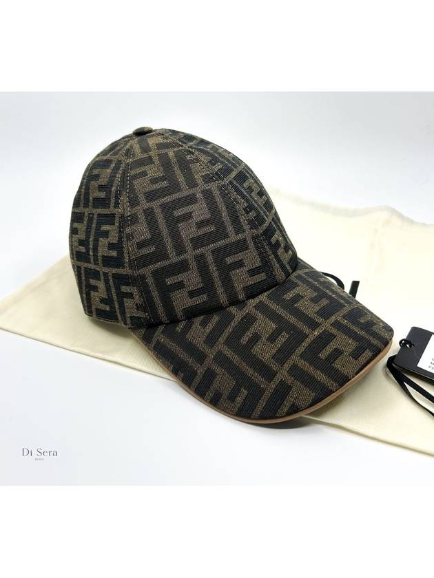Fendi FF Jacquard Ball Cap Brown