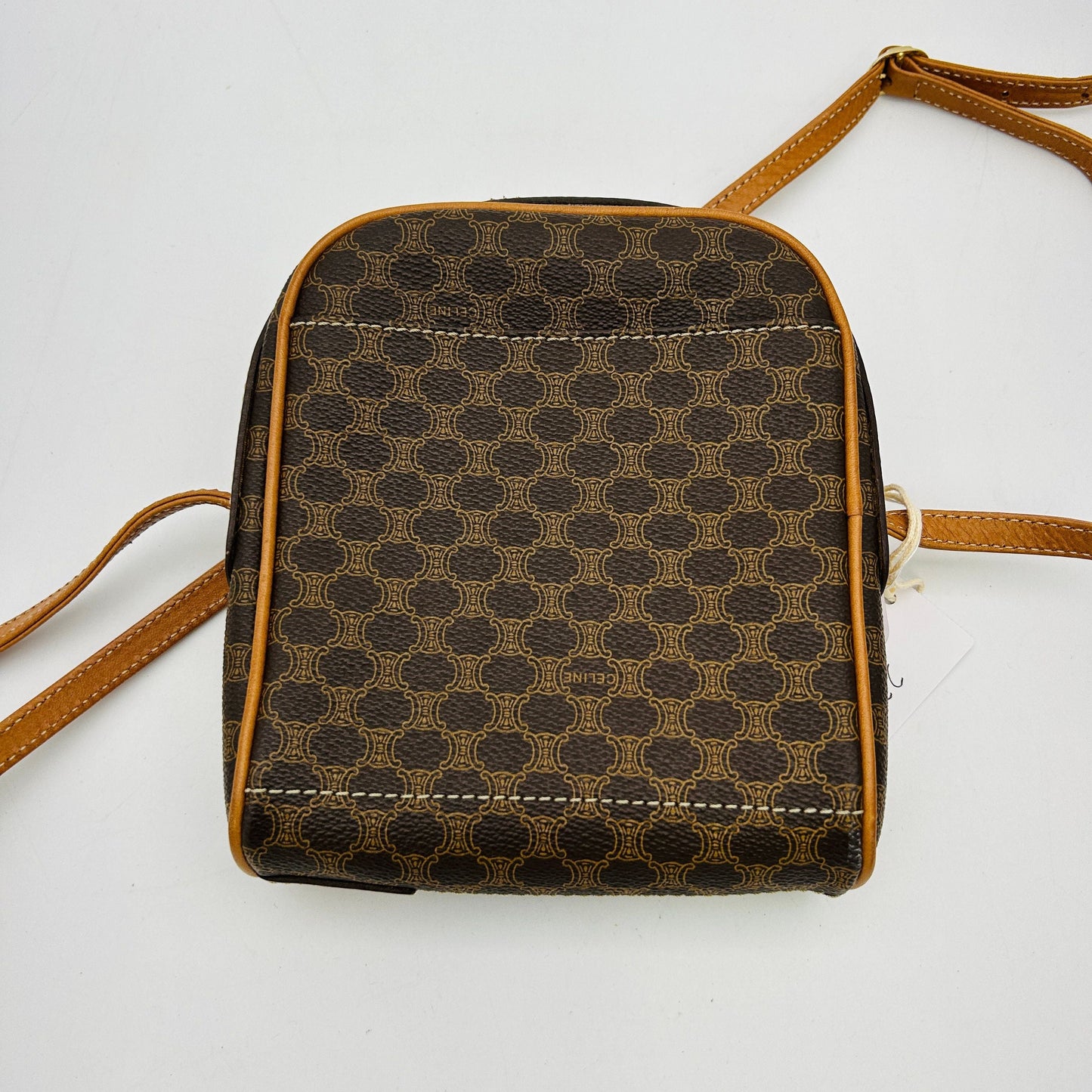 CELINE Macadam Blason Front zipper Crossbody Shoulder bag WD228493