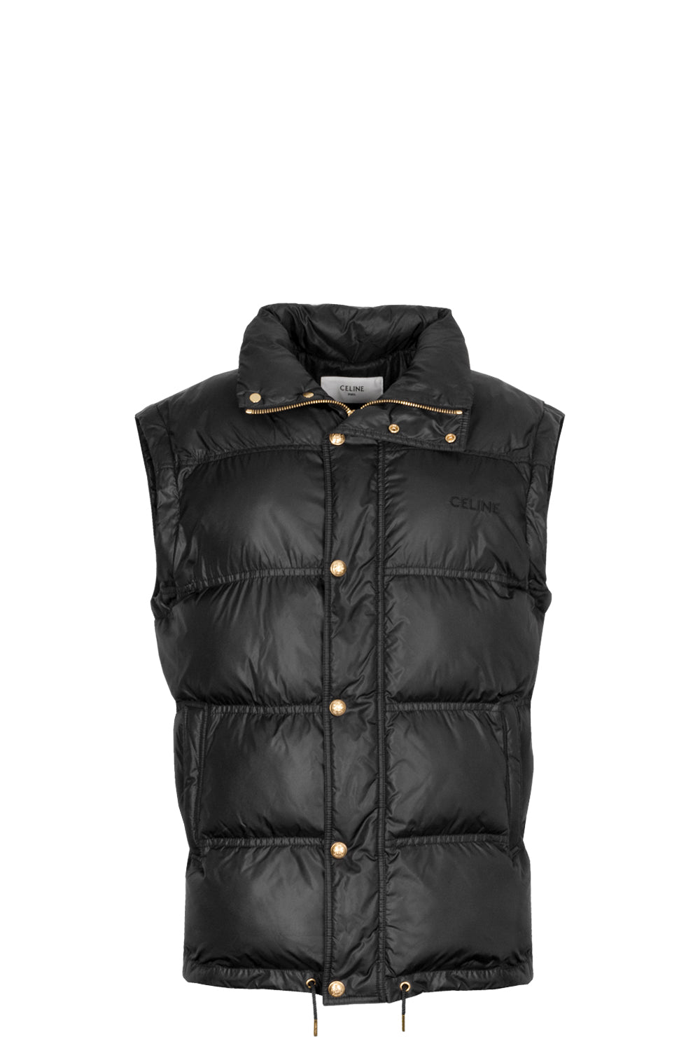 CELINE Detachable Sleeve Puffer Jacket Black