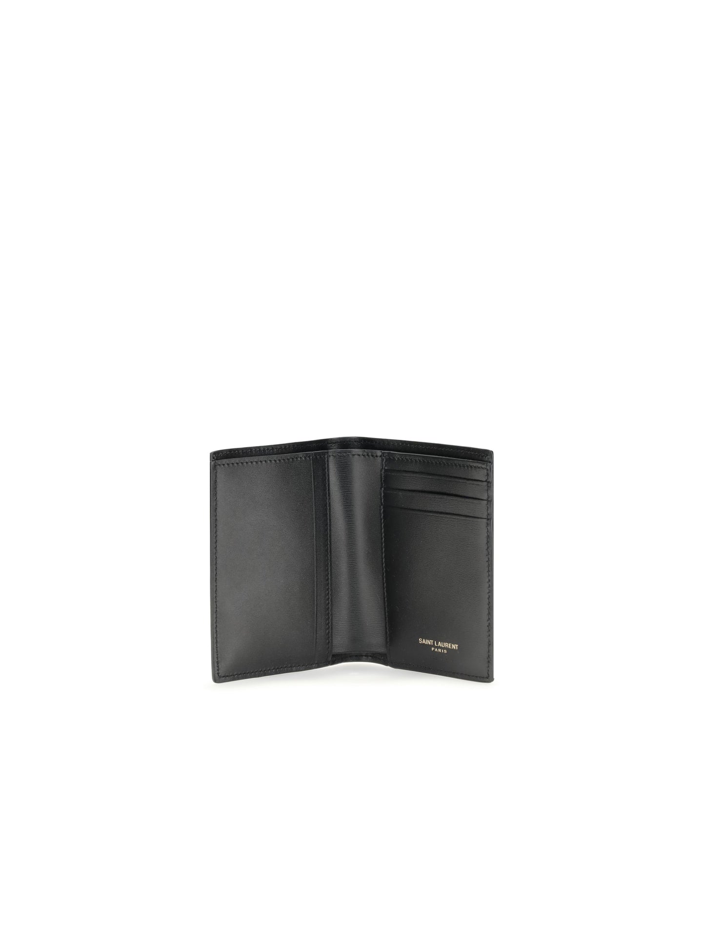 Saint Laurent Men Tiny Cassandre Credit Card Holder