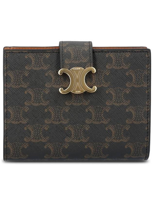 CELINE Victoire Triomphe Medium Wallet Tan
