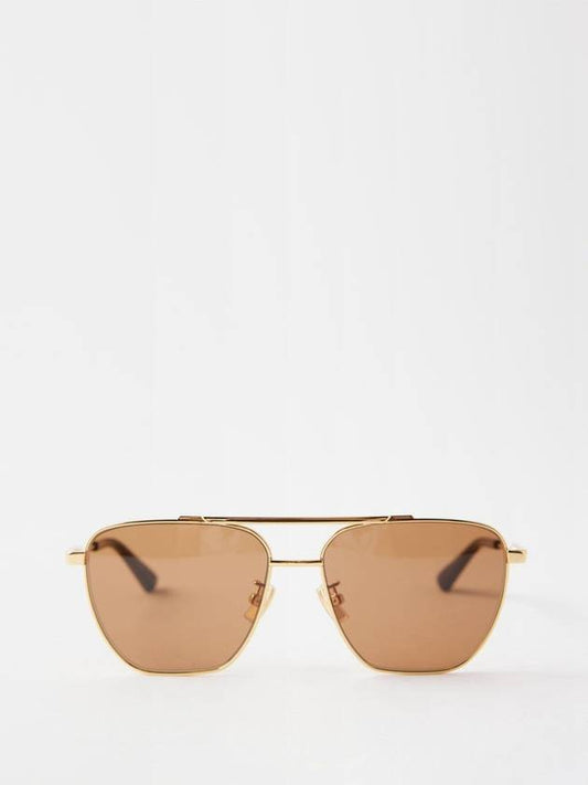 Bottega Veneta Square Metal Sunglasses B0070716282