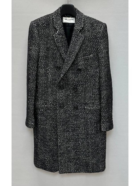 Saint Laurent Double breasted coat 40