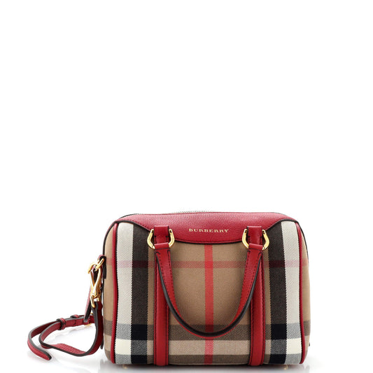 Alchester Convertible Satchel House Check Canvas Small