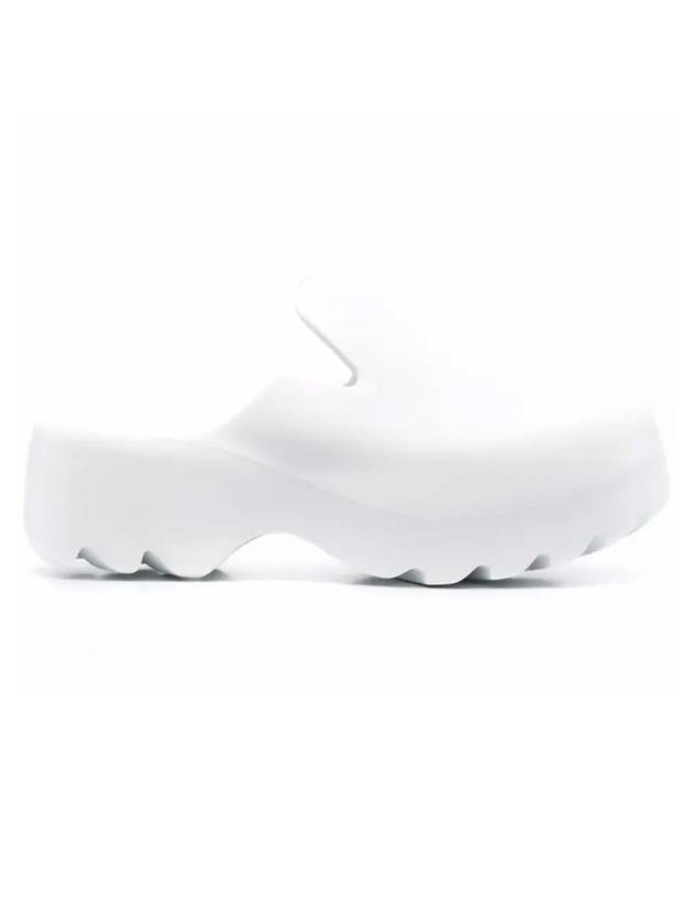 Bottega Veneta Rubber Flash Slippers White