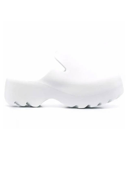 Bottega Veneta Rubber Flash Slippers White