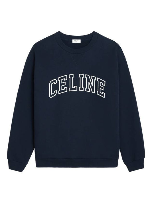 CELINE College Logo Sweatshirt Navy