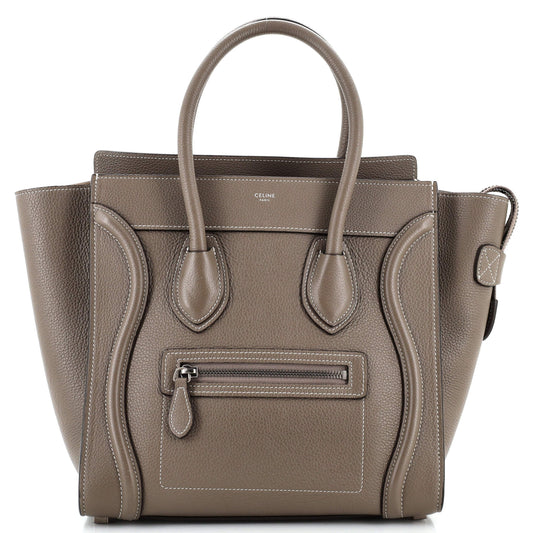 Celine Luggage Bag Grainy Leather Micro