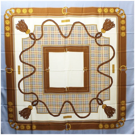 Burberry Burberrys  blue  Silk Scarf ()