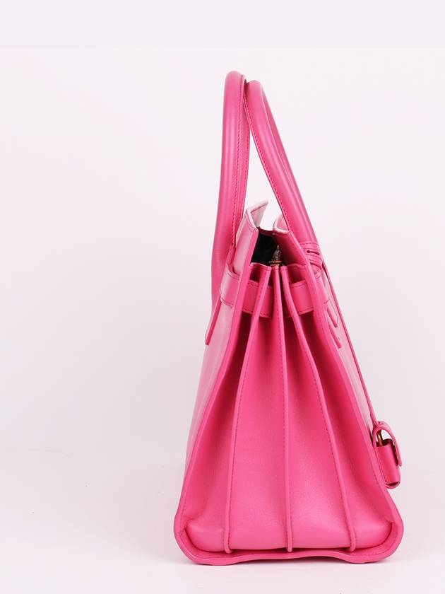 Saint Laurent Sag de Jour hot pink small tote and shoulder bag 324823