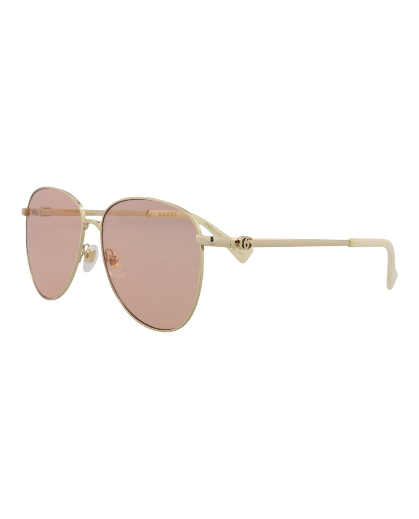 Aviator-Frame Metal Sunglasses