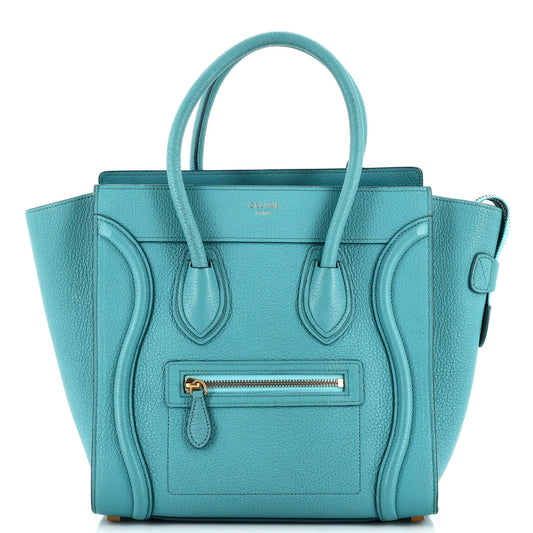 Celine Luggage Bag Grainy Leather Micro