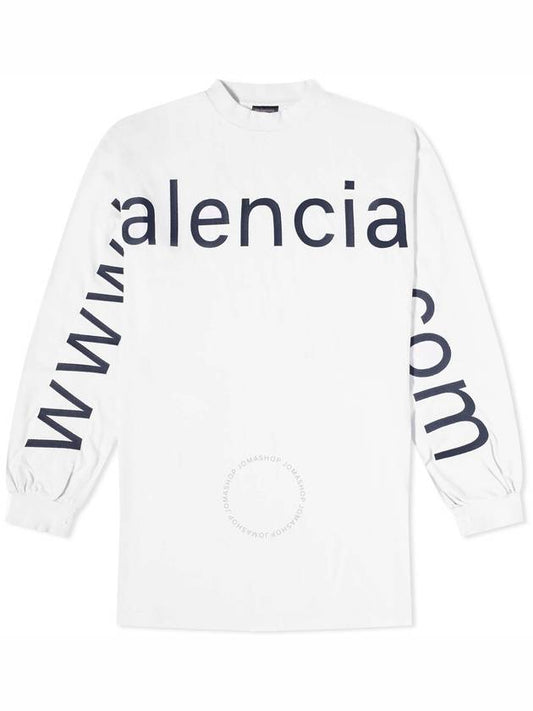 Balenciaga Balenciaga Men's Dirty White / Black Oversized T-Shirt, Brand Size 2 (Medium)