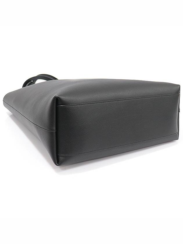 Saint Laurent 676657 Black Grained Calfskin Bold Shopper Shoulder Bag
