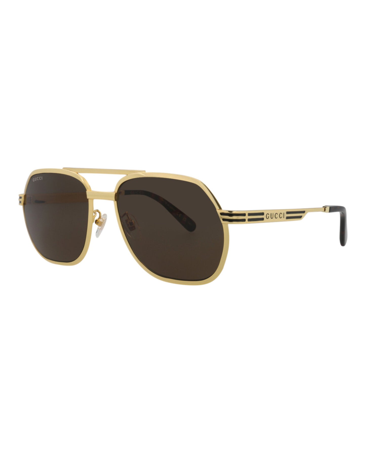 Aviator-Frame Metal Sunglasses