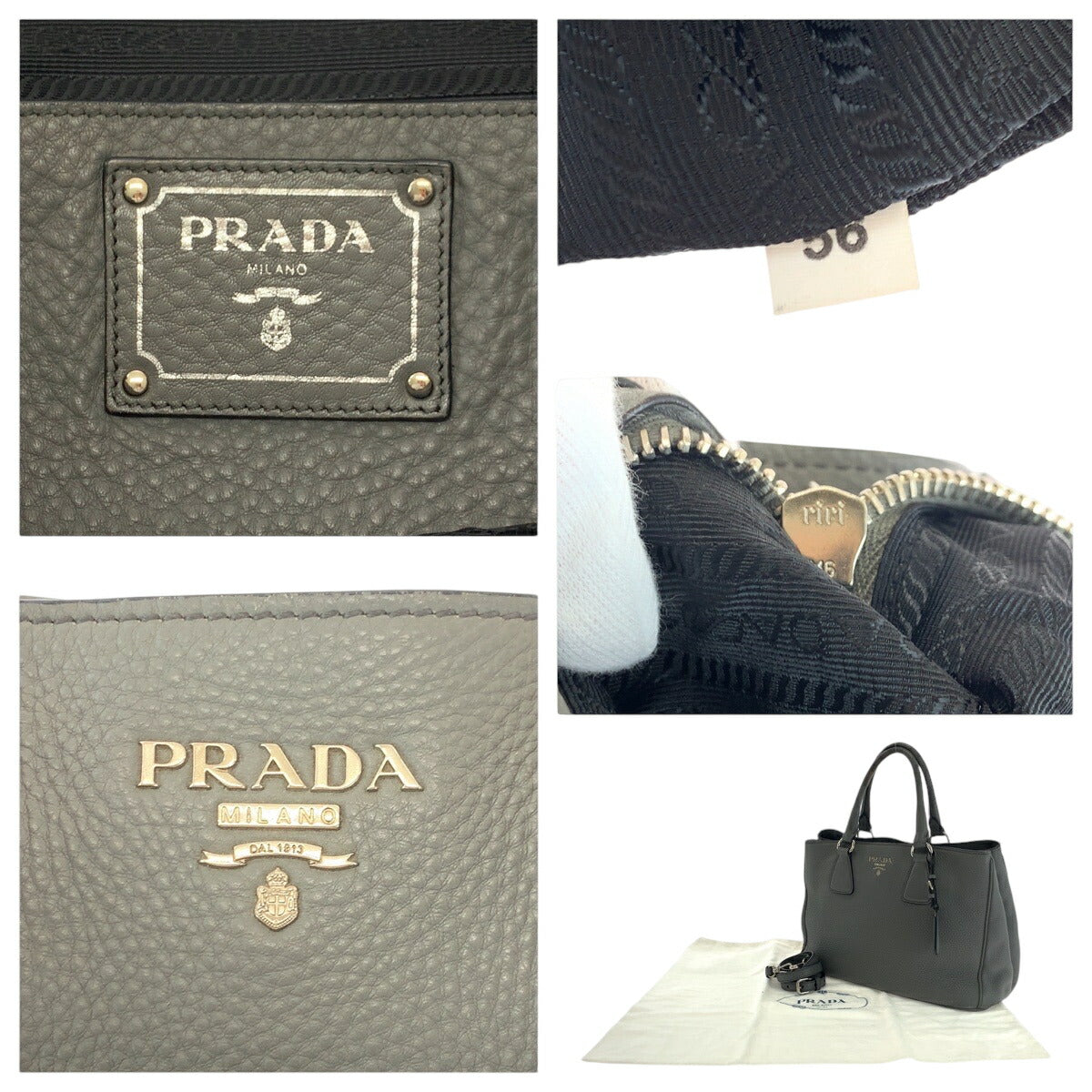 Prada VITELLO DAINO Leather 2way Bag