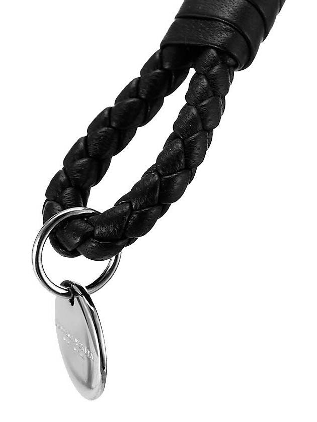 Bottega Veneta Intrecciato Double Weaving Bracelet Black
