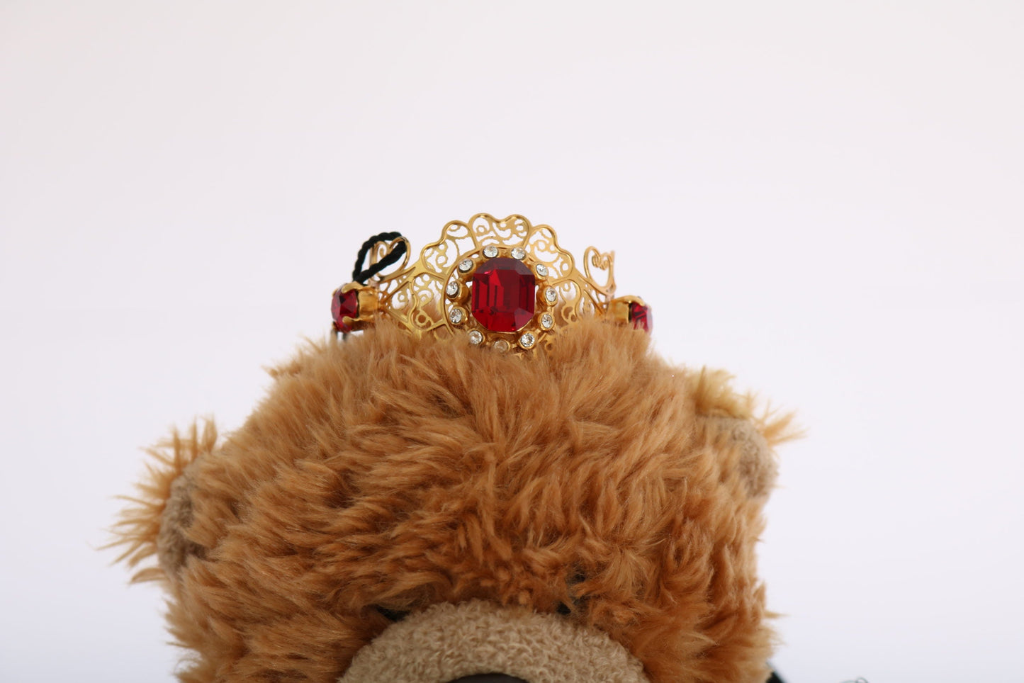 Dolce & Gabbana Teddy Bear Gold Crystal  Crown Tiara Diadem Hair Women's Band