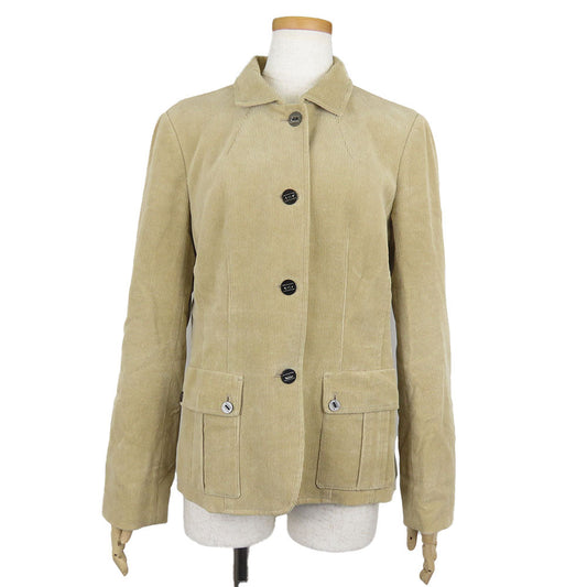 Burberry Corduroy Tailored Jacket 38 Beige