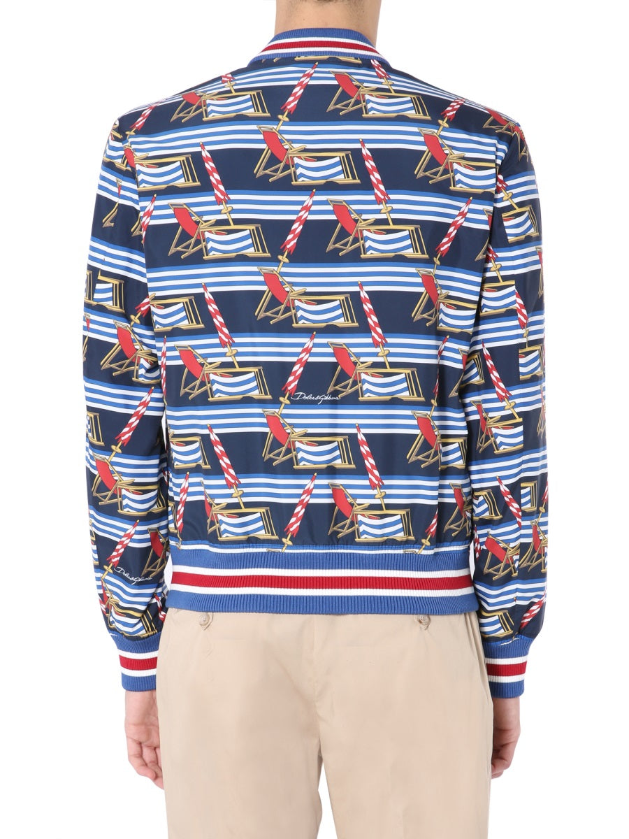 Dolce & Gabbana Men Nylon Bomber