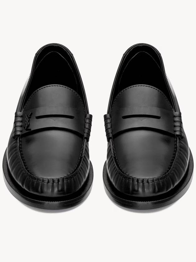 Saint Laurent Le Leather Loafer Black