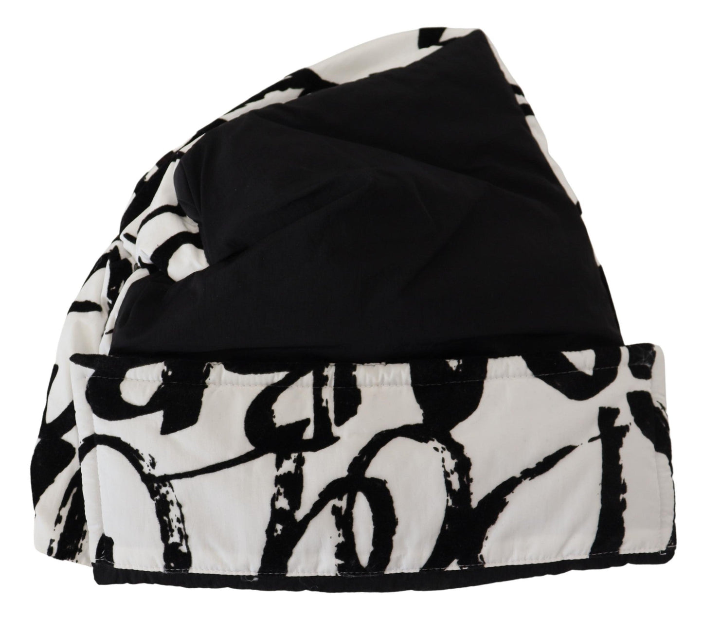 Dolce & Gabbana White Printed Nylon Women Winter Beanie Cap Women's Hat