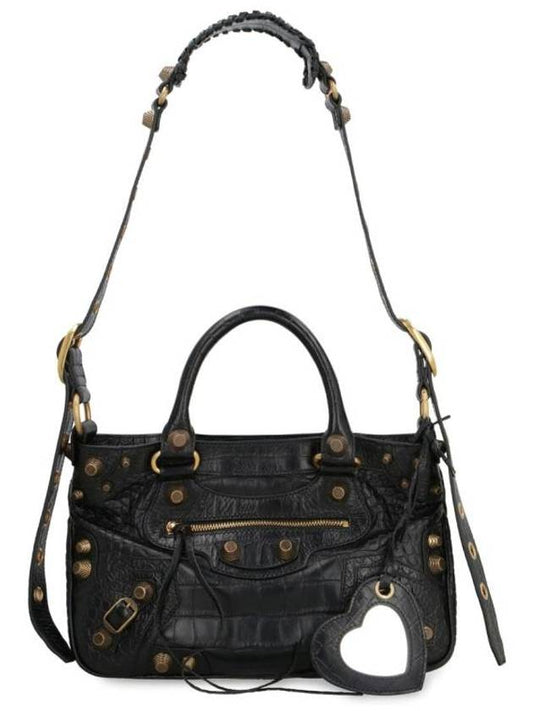 Balenciaga Neo Cagole Medium Leather Tote Bag Black