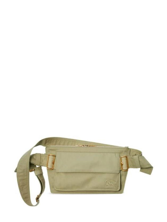 Burberry Trench Embroidered Logo Belt Bag Green