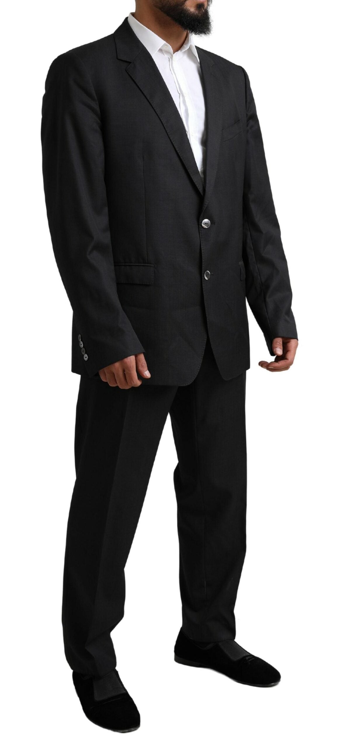 Dolce & Gabbana Black MARTINI Single Breasted 2 Piece Men's Suit