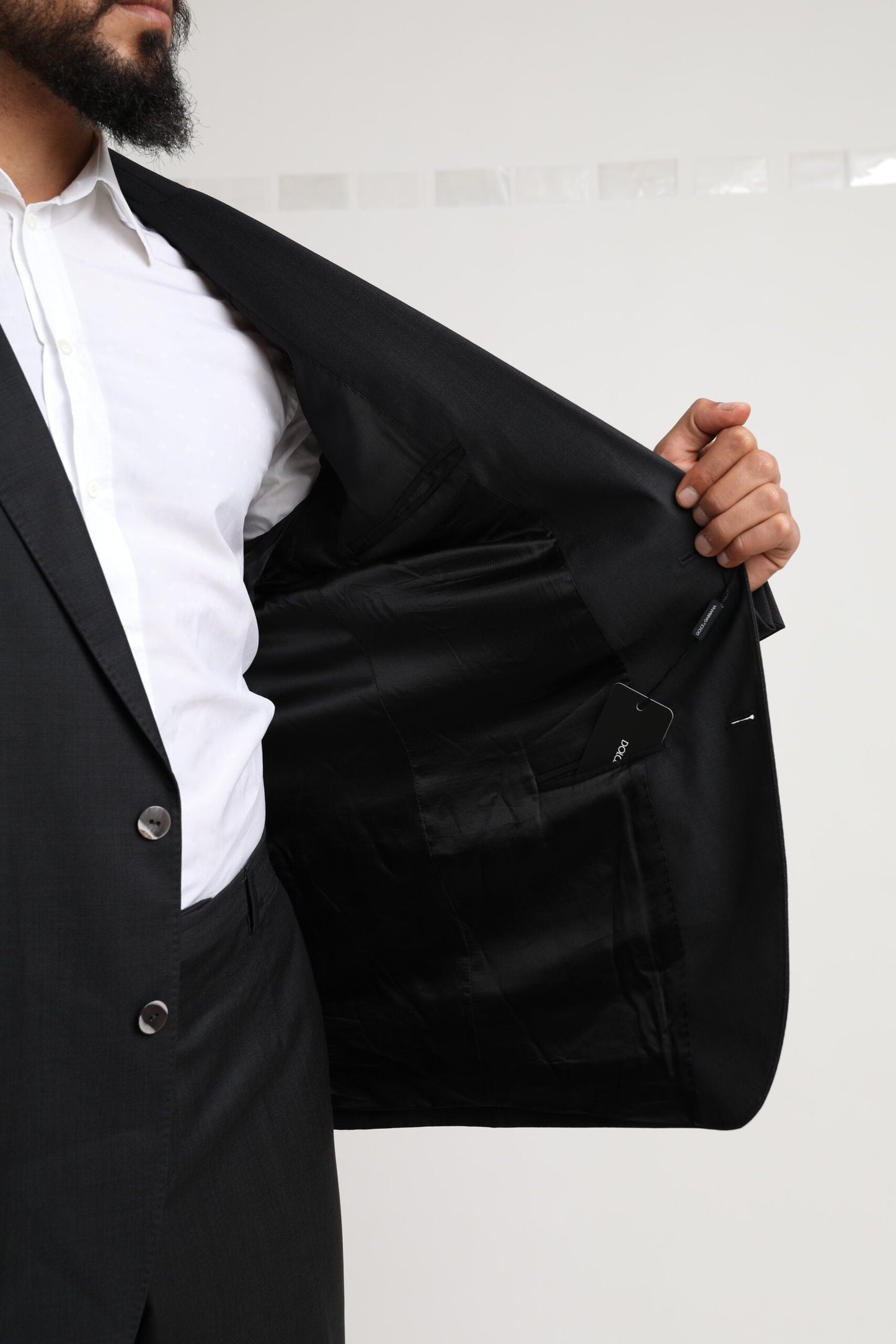 Dolce & Gabbana Black MARTINI Single Breasted 2 Piece Men's Suit