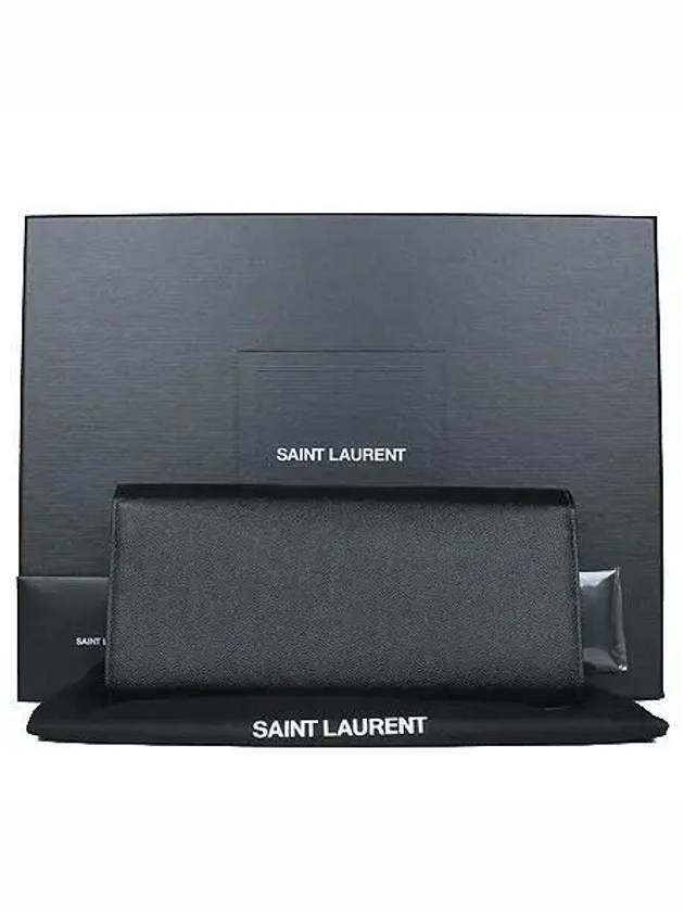 Saint Laurent 326079 Gold logo grand de poudre leather KATE clutch bag