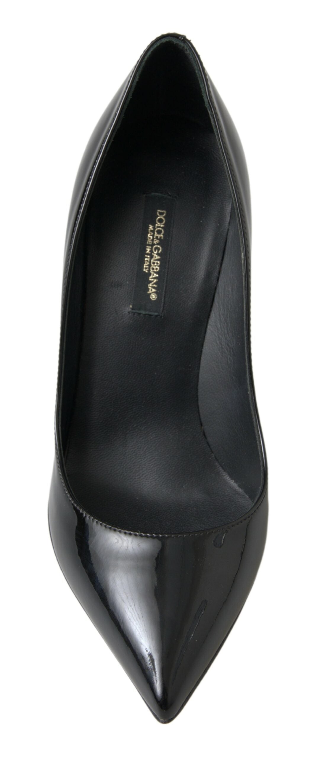 Dolce & Gabbana Black Patent Leather High Heels Pumps Women's Shoes