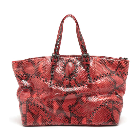 Bottega Veneta  Pyson Tote Bag Red Mirrored
