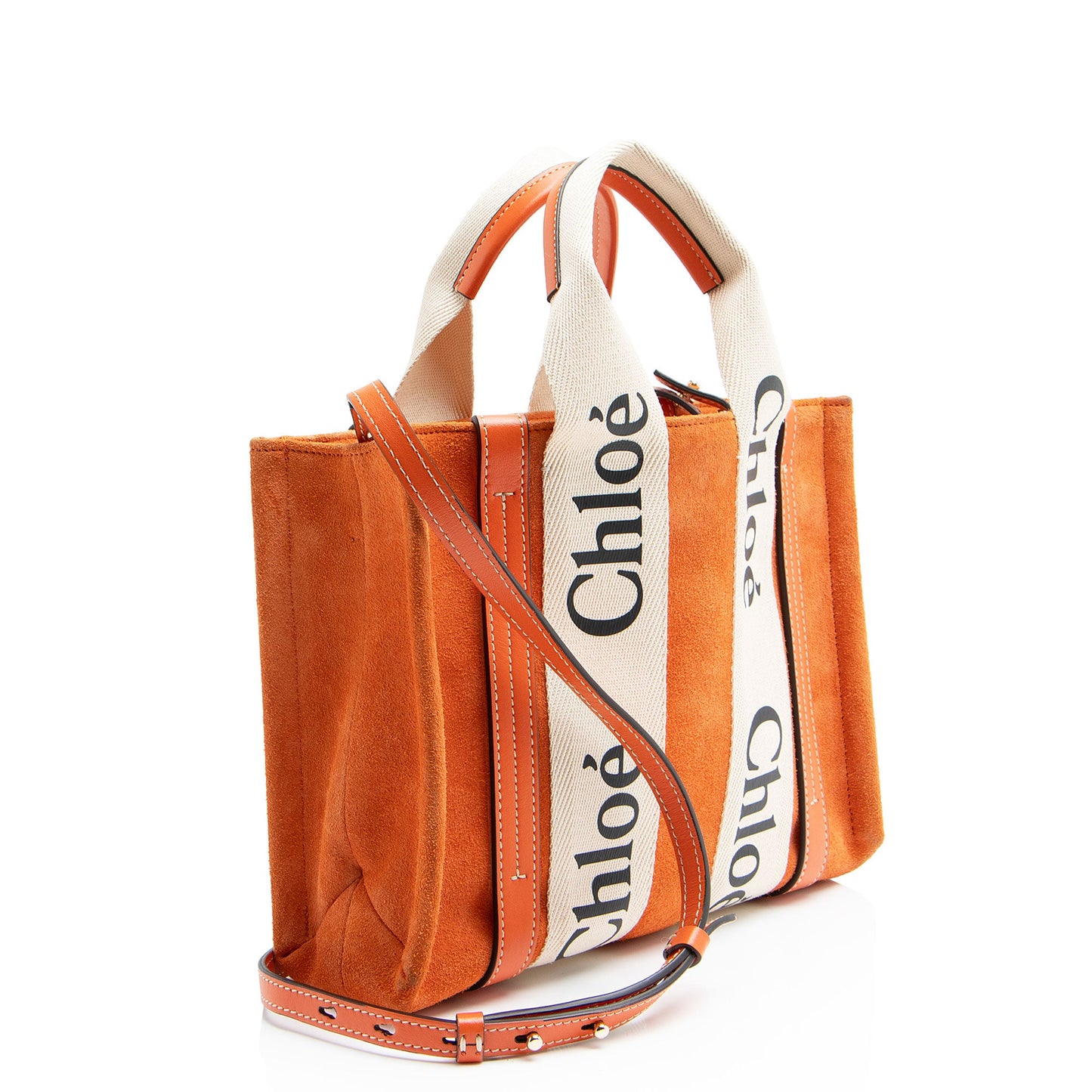 Chloe Suede Woody Small Tote
