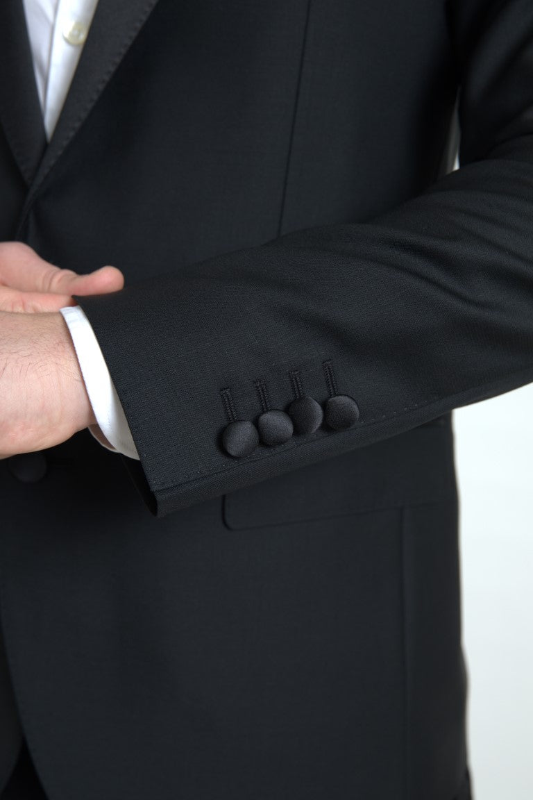 Dolce & Gabbana Black Wool Single Breasted MARTINI Men's Blazer