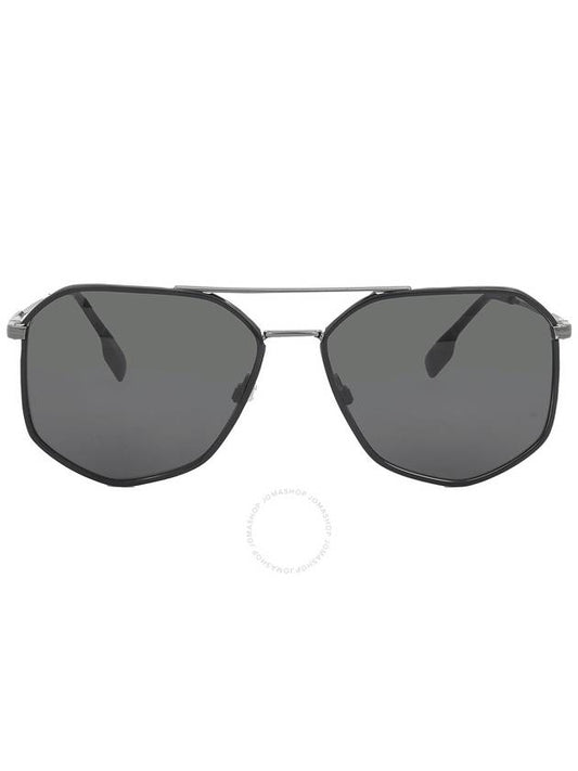 Burberry Burberry Ozwald Dark Grey Geometric Men's Sunglasses BE3139 114487 58