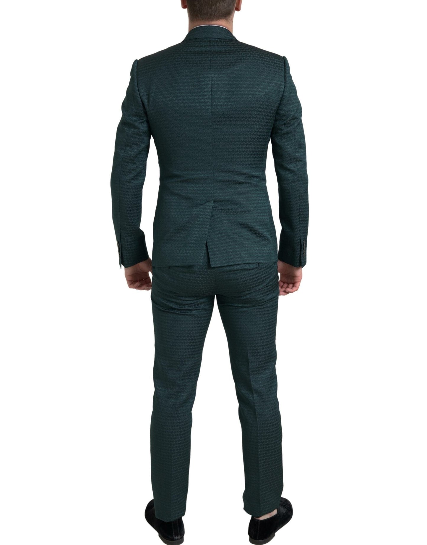 Dolce & Gabbana Green 3 Piece Single Breasted MARTINI Men's Suit