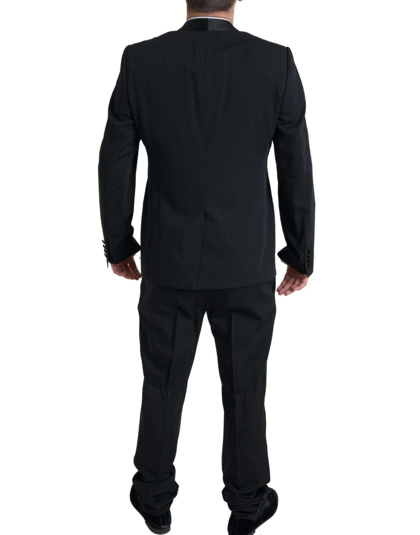 Dolce & Gabbana Black 2 Piece Single Breasted MARTINI Men's Suit